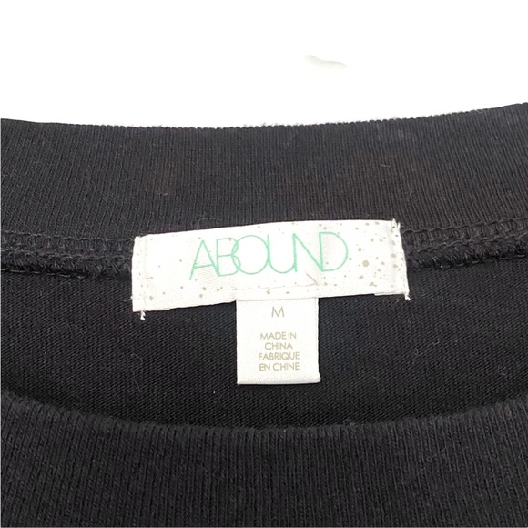 NEW Abound Nordstrom Empathy Black Graphic Long Sleeve Tee Crew Neck Casual Top - Picture 6 of 9